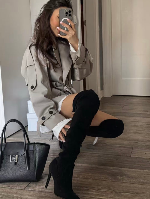 Belted Oversized Trench Coat