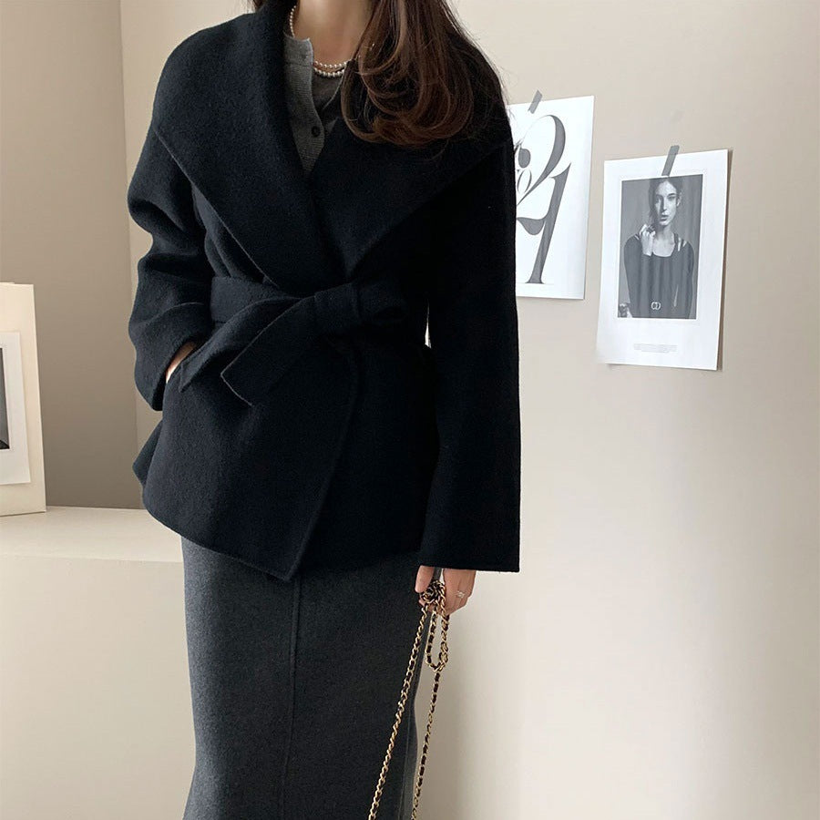Vintage Wool Blend Wrap Jacket