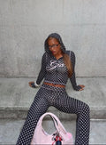 Printed Hooded Flare Tracksuit Set