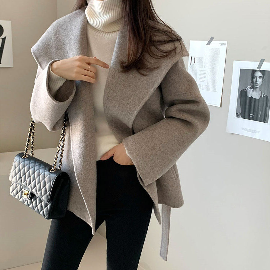 Vintage Wool Blend Wrap Jacket