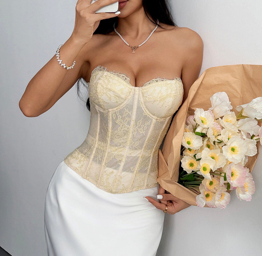 Structured Lace Corset Top