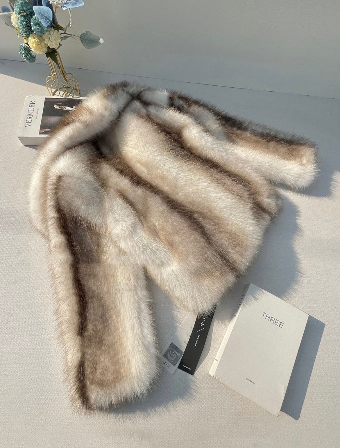 Sienna Faux Fur Gradient Coat