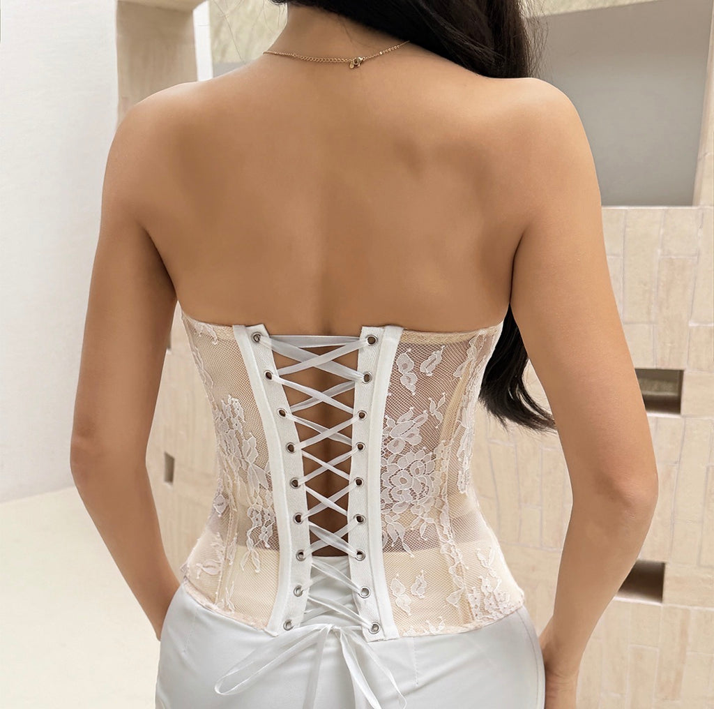 Structured Lace Corset Top