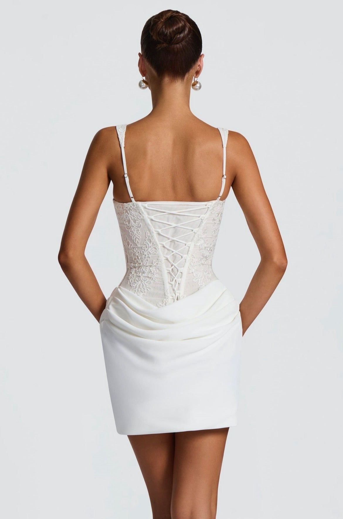 Lace Patchwork Corset Dress