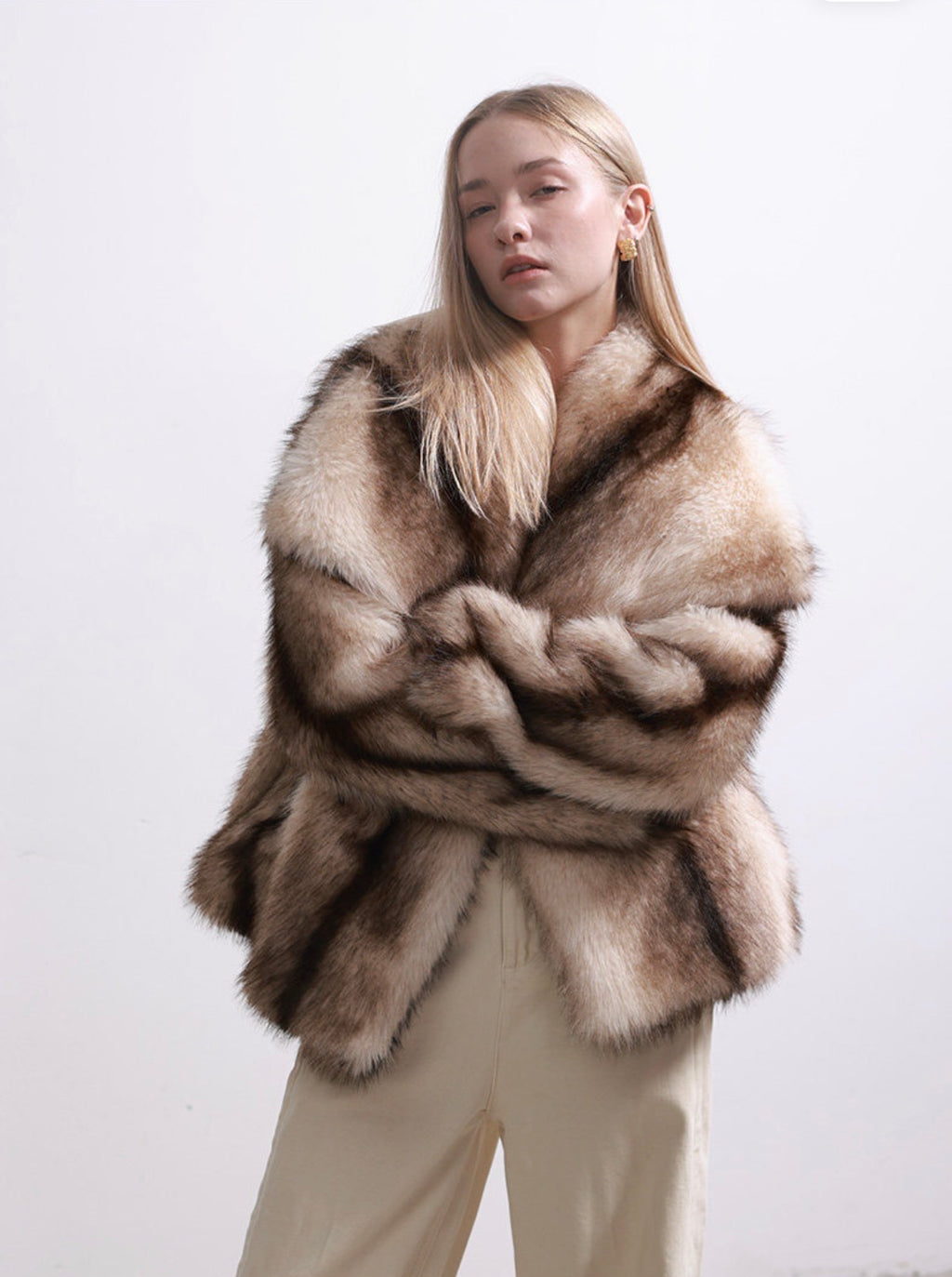 Sienna Faux Fur Gradient Coat