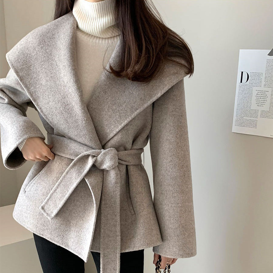 Vintage Wool Blend Wrap Jacket